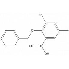 2-Benzyloxy-3-bromo-5-methylphenylboronic acid