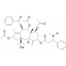 10β-Benzoyloxy-1β-hydroxy--5α-（3'-methylamino-3'-phenyl)propannoxy-7β,9α,13α-triacetoxy-11(15→1)-abeo-taxa-4(20),11-dien