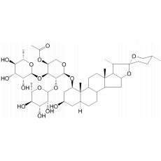 Brisbagenin 1-O-[O--L-rhamnopyranosyl-(12)-O-[-L-rhamnopyranosyl-(13)]-4-O-acetyl--L-arabinopyranoside]