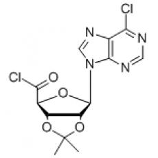 1'-deoxy-1'-(6-chloro-9H-purin-9-yl)2',3'-O-isopropylidene--D-ribofuranosyl chloride