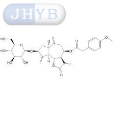 2β-(β-D-吡喃葡萄糖基氧)-8β-(4″-甲氧基苯基乙酰氧基)-愈创木-4-(15),10(14),11(13)-三烯-1α,5α,6β,7αH-12,6-内酯