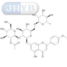 5-羟基-4-甲氧基黄酮-7-O-α-L-吡喃鼠李糖基-(1→6)-[2-O-乙酰基-β-D-吡喃葡萄糖基-(1→2)]-β-D-吡喃葡萄糖苷