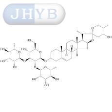 (24S,25R)-24-羟基螺甾烷-5-烯-3β-基-O-α-L-吡喃李鼠糖基-(1→2)-O-[α-L-吡喃李鼠糖基-(1→3)-β-D-吡喃葡萄糖苷