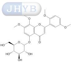 5-Hydroxy-7,8,2',5'-tetramethoxyflavone 5-O-glucoside