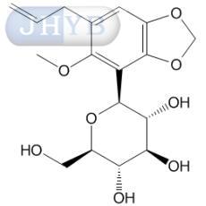 1,2-亚甲二氧基-4-甲氧基-5-烯丙基-苯-3-炔-β-D-吡喃葡萄糖苷