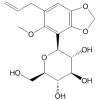 1,2-亚甲二氧基-4-甲氧基-5-烯丙基-苯-3-炔-β-D-吡喃葡萄糖苷