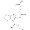 2-(3-羧基-丙酰氨基)-5,6-二氢-环戊戊二烯并[b]噻吩-3-甲酸乙酯