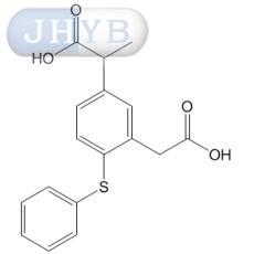 5-(1-羧乙基)-2-(苯硫基)苯乙酸