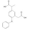 5-(1-羧乙基)-2-(苯硫基)苯乙酸