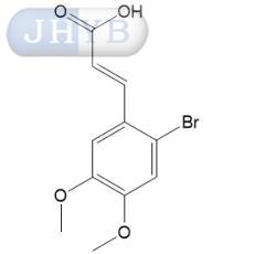 2-溴-4,5-二甲氧基肉桂酸
